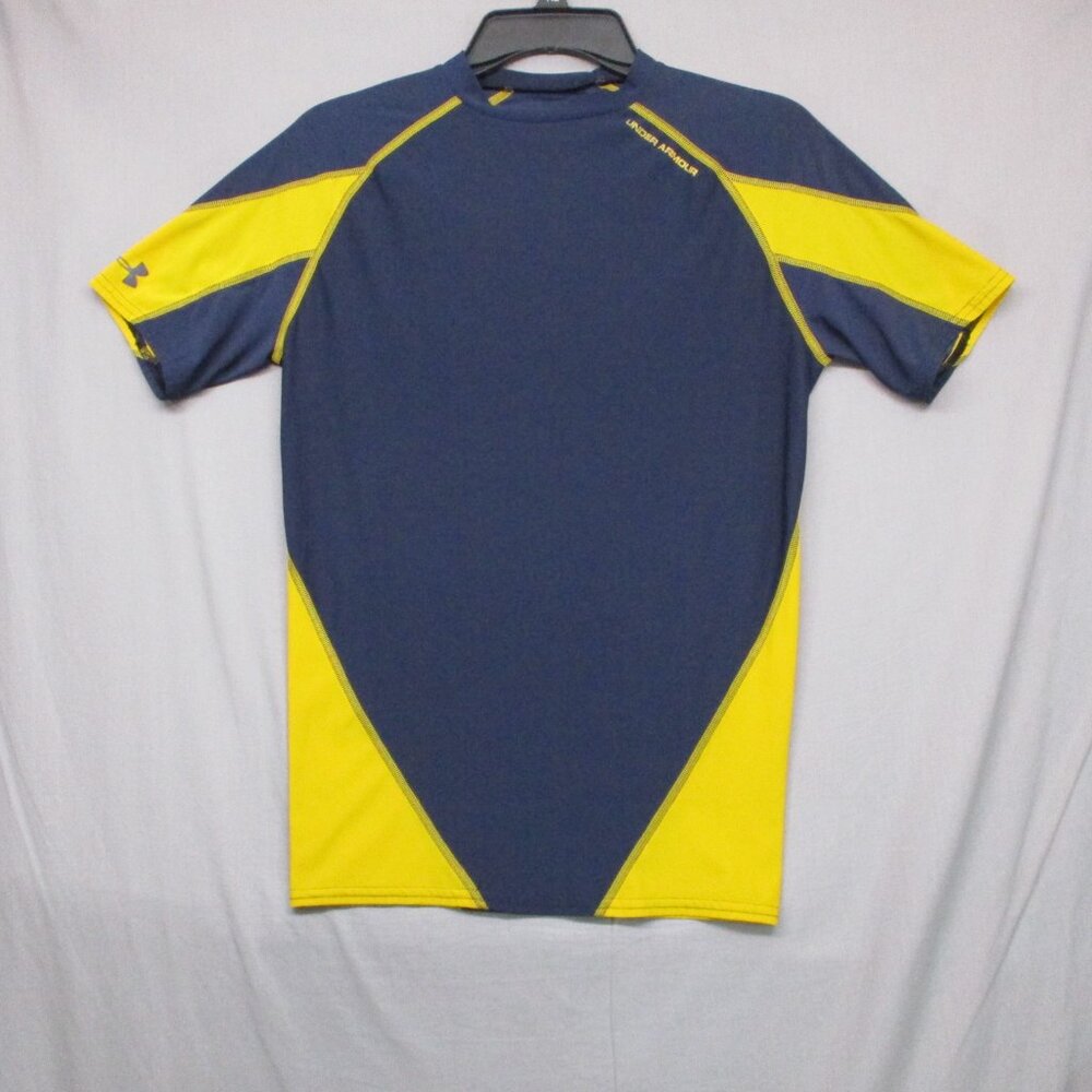 Under Armour‎ Activewear T-Shirt Blue & Yellow Youth Size | L